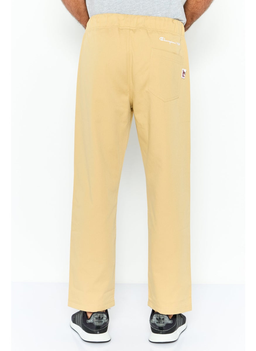 Champion Men Standard Fit Embroidered Baseball Pants, Khaki Combo  - Image 4