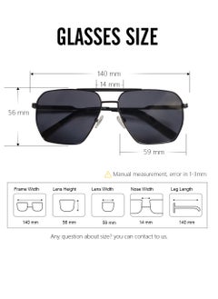DLS DLS Aviator Polarized Sunglasses MS9009-C1  - Image 3