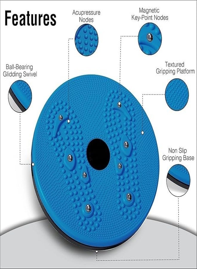 FIRST CHOICE Tummy Twister Double-Sided Acupressure Waist Disc with Magnets Reflexology Fat Burning Exercise Board Anti-Skid 1 Year Brand Warranty - Image 2