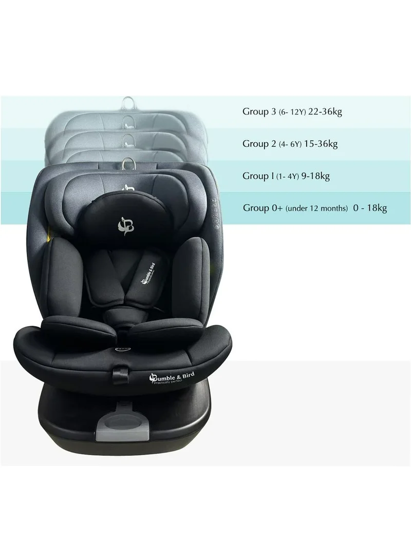 Bumble & Bird All In One Isofix Car Seat - Black