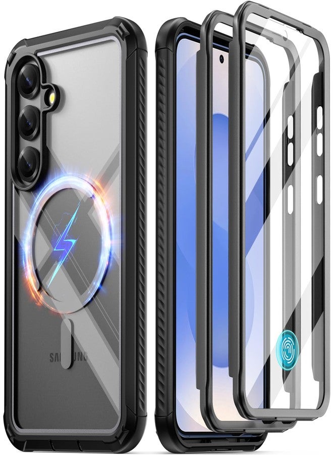 Poetic Galaxy S25 5G Case, Guardian MagPro Case for Galaxy S25 5G 6.2 inch (2025), Mil-Grade Drop Testing, Built-in Screen Protector, Works with Fingerprint ID, Shockproof, Heavy Duty, Clear - Image 1