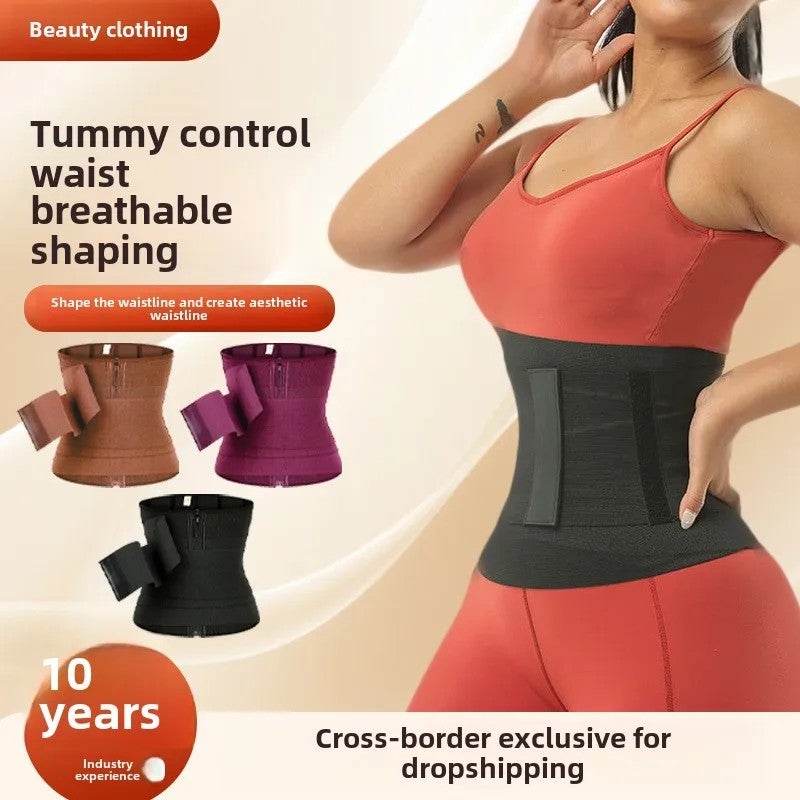Bluejw Women's Nylon Waist Trainer Belt - Thin Detachable Strap, Sports Fitness Cincher & Waist Trimmer with Clip - Image 3