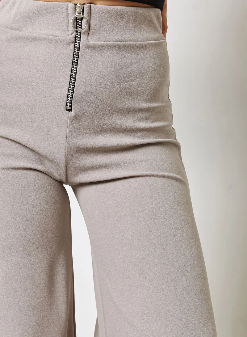 Ginger Side Slit Wide Leg Pants
