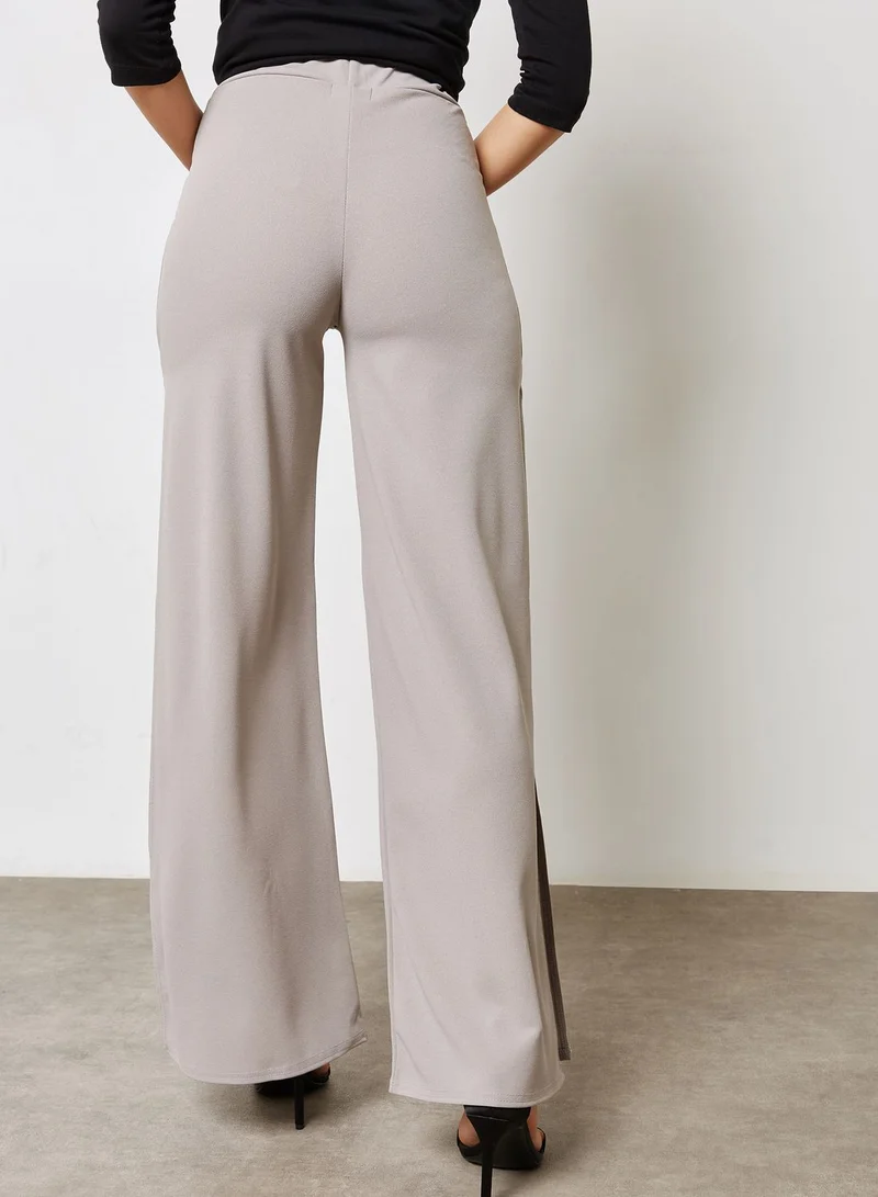 Ginger Side Slit Wide Leg Pants