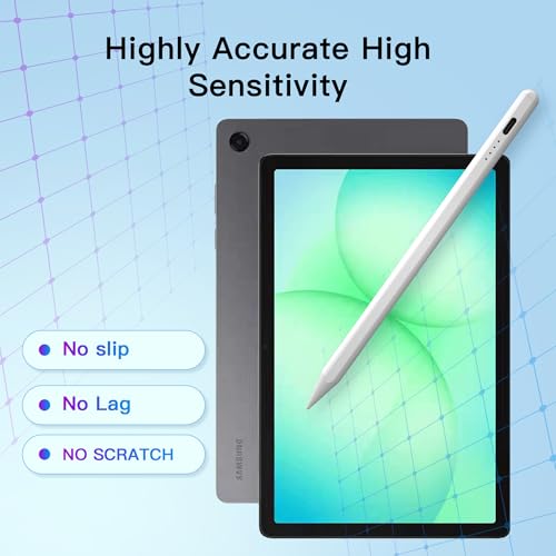 thexxa Tab A11+ Stylus Pen for Samsung Galaxy Tab A11/A9/A9+Plus Android Tablet Fast Charging, Precise S Pencil Touchscreens Stylists (White) - Image 5