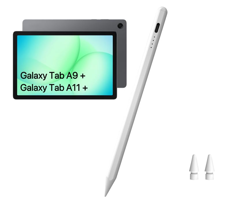 thexxa Tab A11+ Stylus Pen for Samsung Galaxy Tab A11/A9/A9+Plus Android Tablet Fast Charging, Precise S Pencil Touchscreens Stylists (White) - Image 1