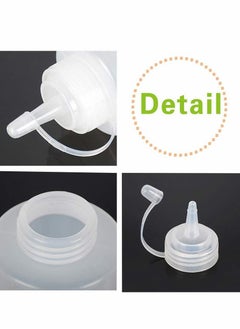 4Pcs Squeeze Squirt Condiment Bottles with Cap Lids and Discrete Measurements for Sauce Ketchup Bbq Dressing Paint Workshop Pancake Art Dispenser, Perfect Condiments, Oil, Liquids - 240ml - pzsku/Z689C0651BB42CC58190BZ/45/_/1687337269/9505352d-2669-4f12-9f5a-f030efdb3ca0