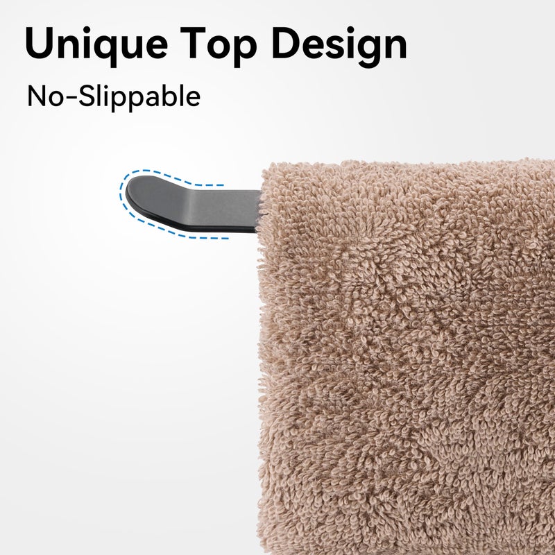 Keepmisc Black Hand Towel Holder Stand â€“ Countertop T-Shaped Stainless Steel Towel Rack with Non-Slip Base for Vanity and Kitchen - Image 3