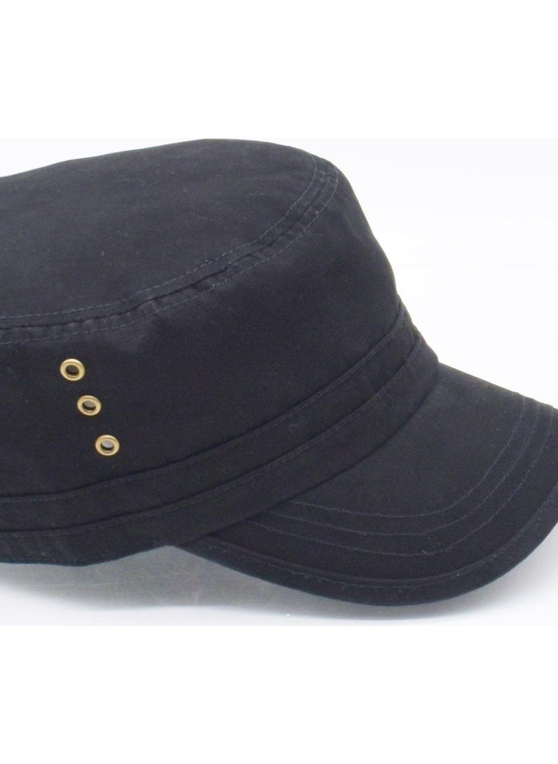 Külah - Summer Men's Hat Kastro Cap with Metal Buckle Cone - Image 1