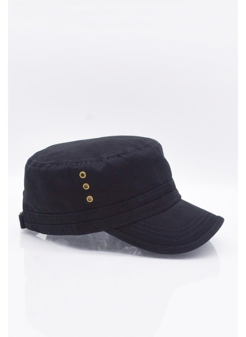Külah - Summer Men's Hat Kastro Cap with Metal Buckle Cone - Image 1