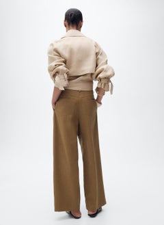 MANGO Linen Jacket With Belt  - Image 2