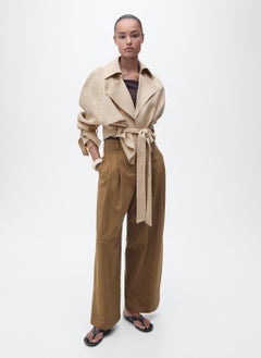 MANGO Linen Jacket With Belt  - Image 5
