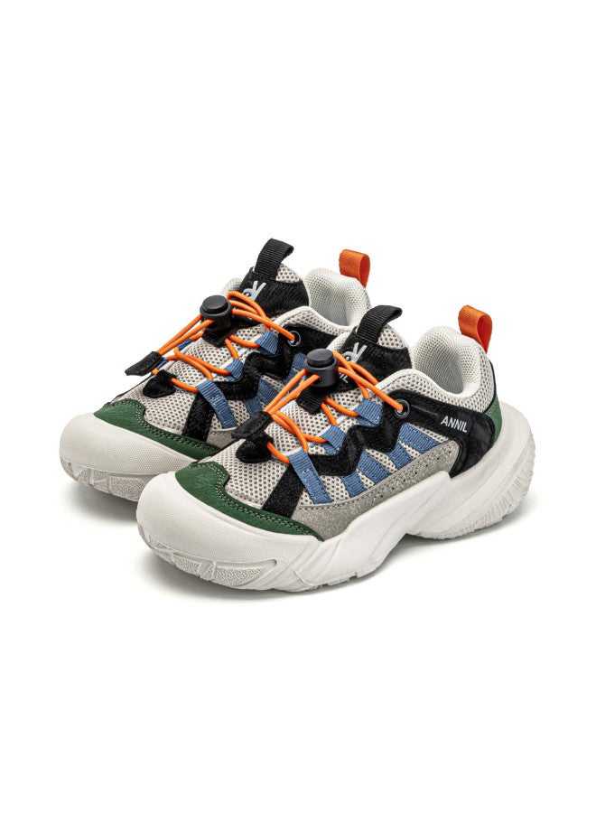 Annil أحذية رياضية شبكية قابلة للتنفس للأطفال من منتصف إلى كبير لموسم الربيع/الصيف 2025 - متينة وخفيفة الوزن للاستخدام الخارجي والركض غير الرسمي للأولاد والبنات - Image 4