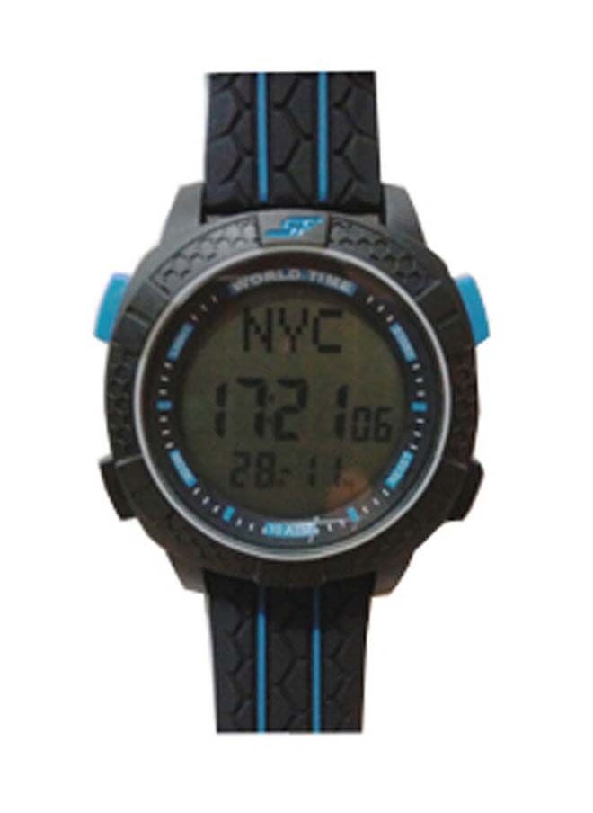 Sonata - SF Carbon Series Black Band Unisex Digital Watch 77058PP03 - Image 1