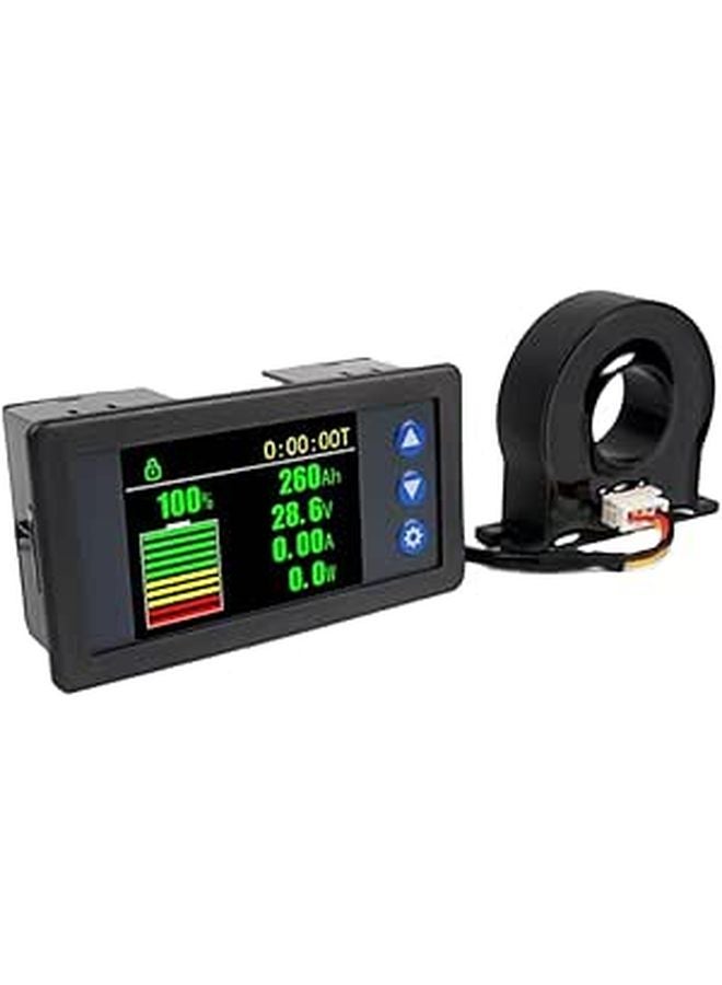 Hall Effect Sensor DC 100A Volt Amp Coulomb Meter 10 100V Battery Capacity Monitor - Image 1