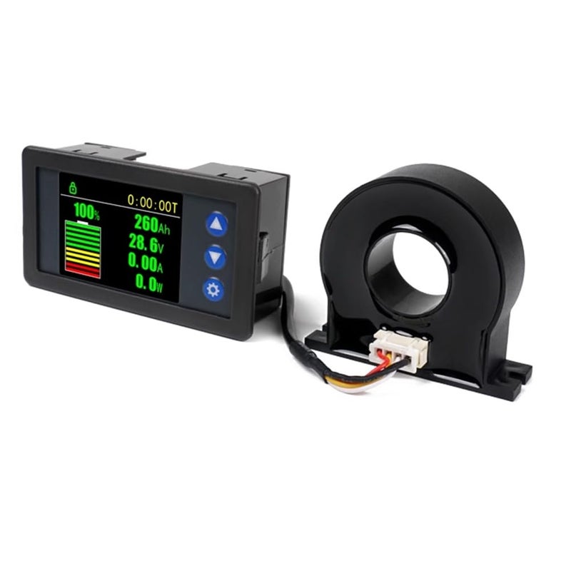 Hall Effect Sensor DC 100A Volt Amp Coulomb Meter 10 100V Battery Capacity Monitor - Image 3