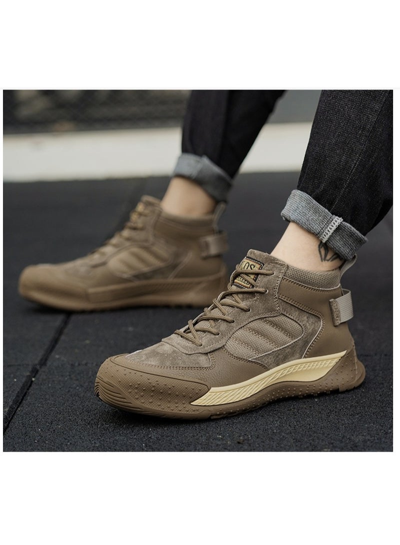 NIBEMINENT Comfortable Durable Safty Work Shoes Men Anti-smashing Puncture Anti Slip Rubber Sole Lightweight Protective Shoes - Image 2
