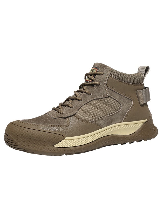 NIBEMINENT Comfortable Durable Safty Work Shoes Men Anti-smashing Puncture Anti Slip Rubber Sole Lightweight Protective Shoes - Image 1