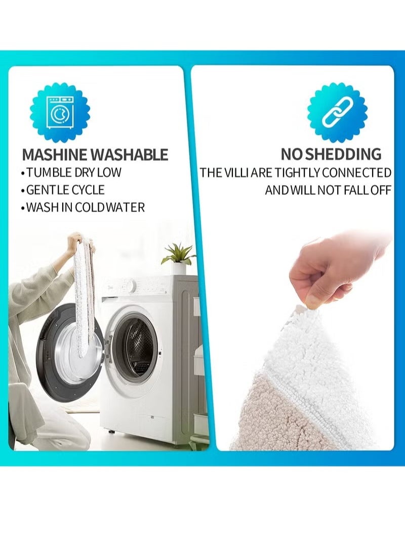 BELGREE 2 PACK Non Slip Mat With Memory Foam Super Absorbent Bath Rugs Washable Kitchen Mats is Machine Wash Easy to Dry for Bathroom Floor Rugs Pack of 2  - Image 5