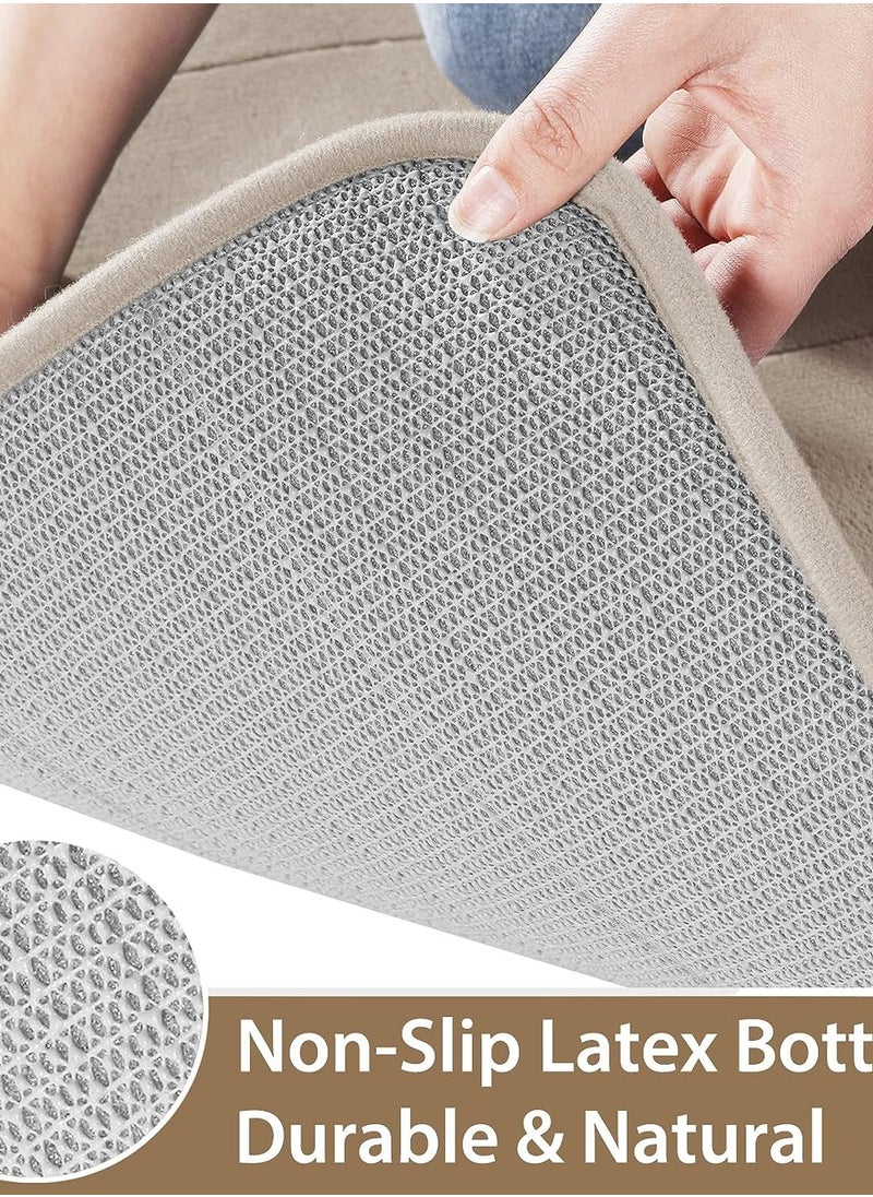 BELGREE 2 PACK Non Slip Mat With Memory Foam Super Absorbent Bath Rugs Washable Kitchen Mats is Machine Wash Easy to Dry for Bathroom Floor Rugs Pack of 2  - Image 2