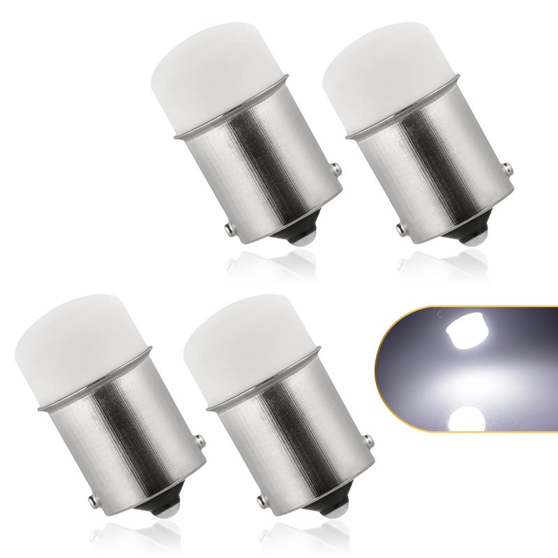 gunhunt 4 PCS Car 1156 LED Brake Light 30149SMD Highbrightness Singlecontact Turn Signal Replacement Bulb High Temperature Resistance Reversing Light Taillight Universal for Most Cars White - Image 3