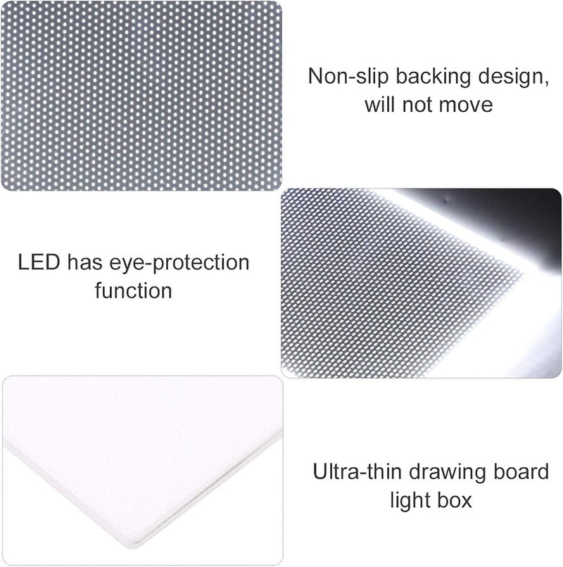 klarako Artcraft Light Tracing Box, Eye Protection LED Light Copy Board A6 Brightness Artcraft Tracing Flip Book Pad Kit Tablet Drawing for Calligraphy and Painting, Animation Industry - Image 5
