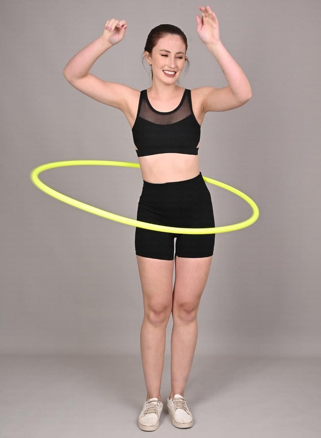 طوق Fitfix® القابل للطي مقاس 36 بوصة - طوق رياضي محمول وخفيف الوزن ومتين للبالغين والأطفال - يتضمن حقيبة حمل - مثالي للتمارين الرياضية واليوغا، ومناسب للسفر (عبوة من قطعة واحدة) - Image 2