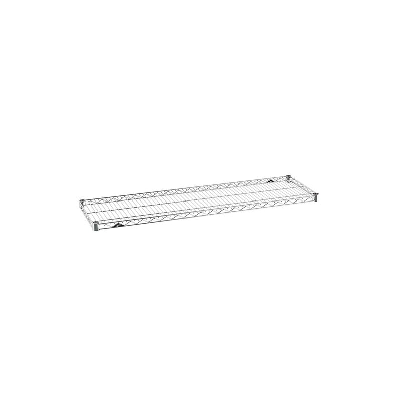 Super Erecta 1448NC Chrome Shelf - Industrial Metal Wire Shelving for Restaurants, Kitchens, Home and More - 14"W x 48"L, 800 lbs. Capacity - Includes 1 Wire Shelf, Split Sleeves - NSF Certified