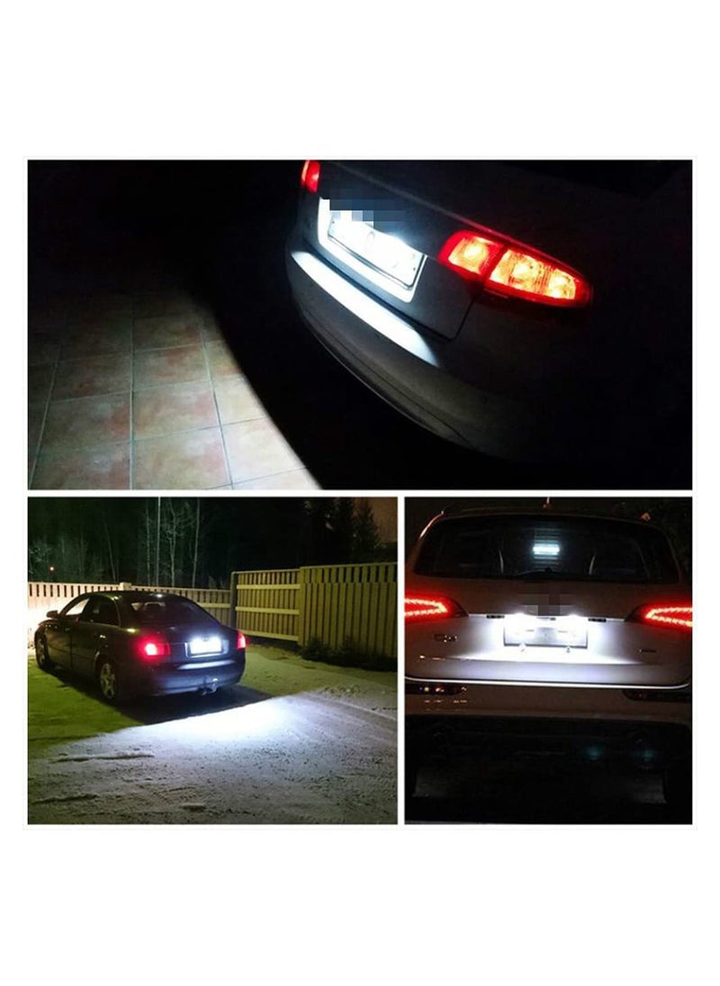 Generic - LED Number Plate Lights, 2Pcs License Number Plate Light Lamp, Car Rear License Plate Lamps for Q7 A3 S3 A4 S4 RS4 A6 C6 S6 RS6 A8 S8 - Image 1