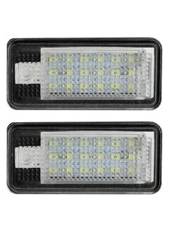 LED Number Plate Lights, 2Pcs License Number Plate Light Lamp, Car Rear License Plate Lamps for Q7 A3 S3 A4 S4 RS4 A6 C6 S6 RS6 A8 S8