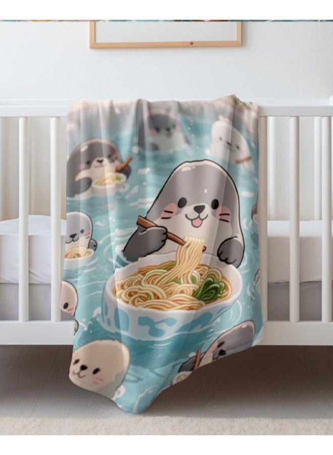 عام بطانية رقيقة من الفانيلا الكرتونية للأطفال أو الطلاب (دافئة ومريحة ومناسبة للنوم والألعاب) 100 سم * 150 سم - Image 5