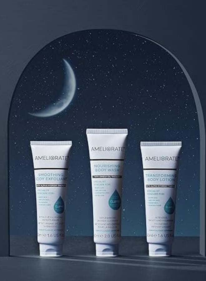 Ameliorate 3 Steps To Smooth Skin Set 3pc (50ml Body Exfoliant, 50ml B/Lotion & 60ml B/Wash) - Image 3