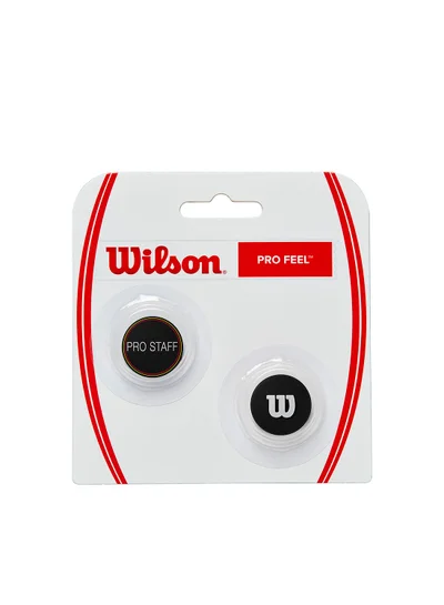 Wilson Pro Feel Pro Staff Vibration Tennis Dampeners - Pack of 2, Black