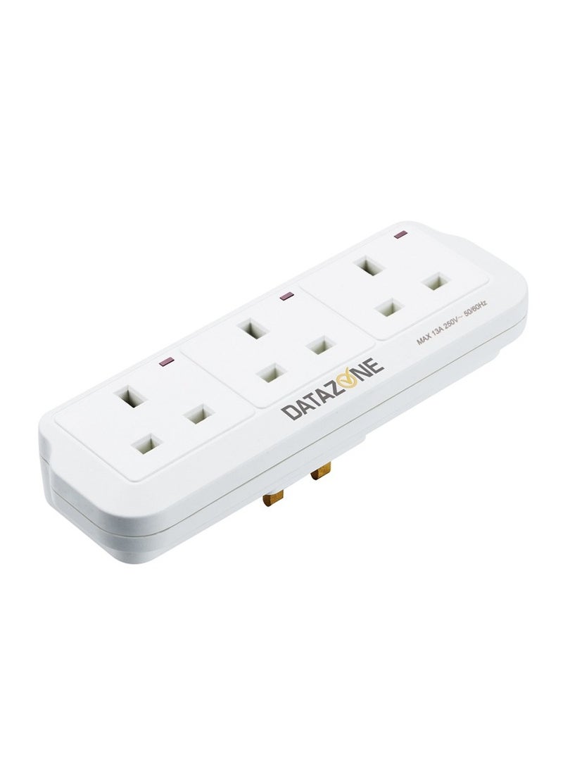 Datazone Power Adapter with 3 Sockets With high voltage protection fuse Compliant with Saudi standards - Image 4
