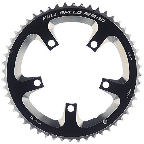 FSA Unisex's Super Road N11 110BCD Chainring-Black, 110 x 52t - Image 2