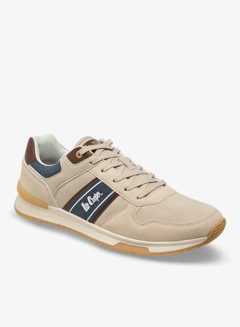 Lee Cooper BEIGE Men Lace-Up Ankle Sneakers for Men | Best Price UAE