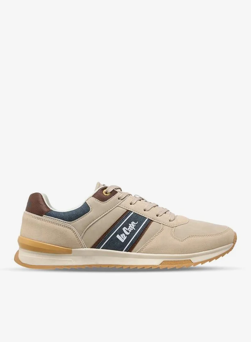 Lee Cooper BEIGE Men Lace-Up Ankle Sneakers for Men | Best Price UAE