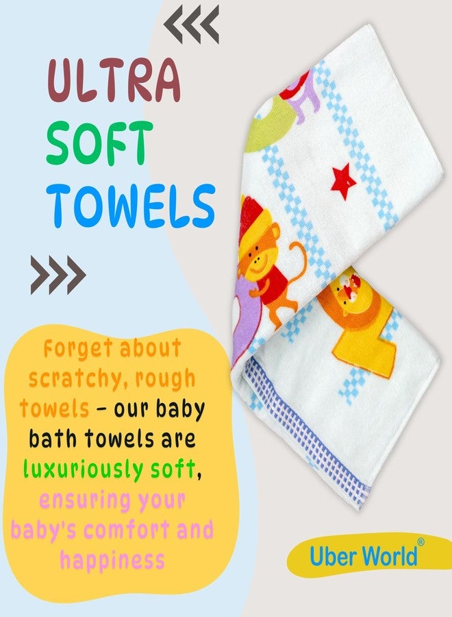 Uber World Cotton Terry Bath Towel for Kids |Women Bath Towel|Towels for Bath|Towel for Girls |Women Cotton Bath Towels | Ideal for Bath, Travel, Gym, Beach, Pool, and Yoga | Genie | Cyan (1) - Image 2