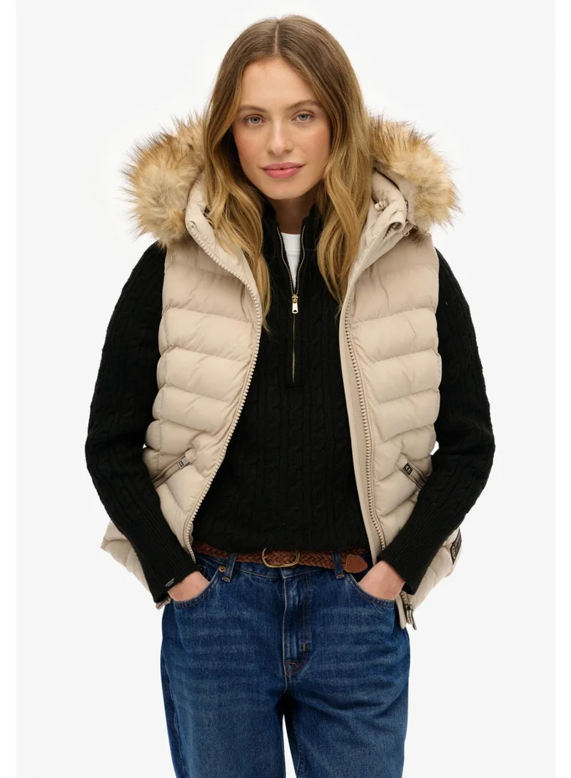 Fuji Faux Fur Hooded Gilet