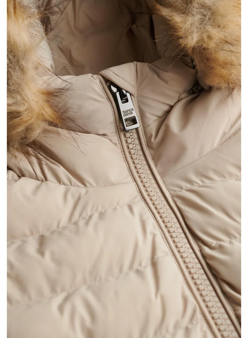 Superdry  Fuji Faux Fur Hooded Gilet for Women | Best Price UAE