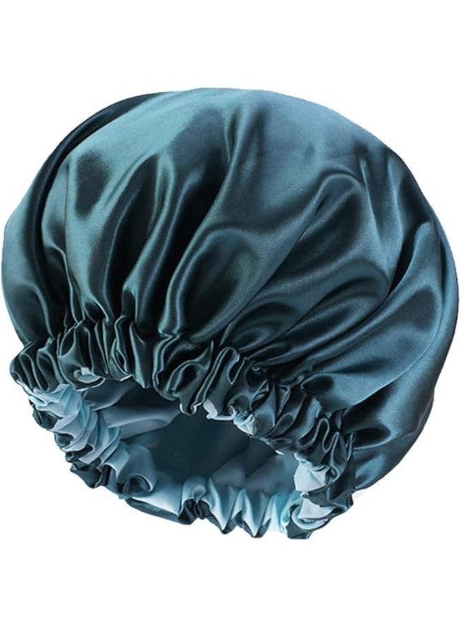Women’s Satin Sleep Hair Cap, Soft Silky Satin Night Bonnet for Natural Curly Long Hair - Image 1