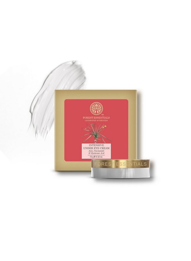 Forest Essentials - Intensive Eye Cream With Anise | Reduces Fine Lines, Uner Eye Wrinkles, Dark Circles & Puffiness | For Women & Men | Soothing & Nourishing Ayurvedic Under Eye Cream | 15 G - Image 1