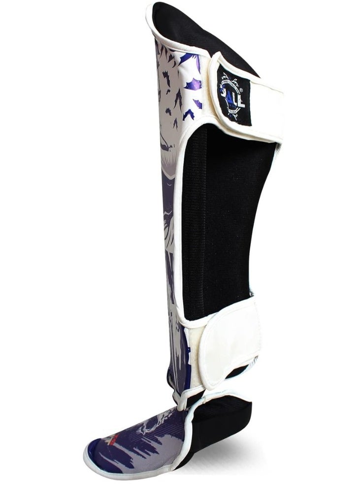 Spall - Shin In Step Guard Born to fight Kickboxing Protective Leg shin Kick Pads Instep Guard Sparring - Image 1