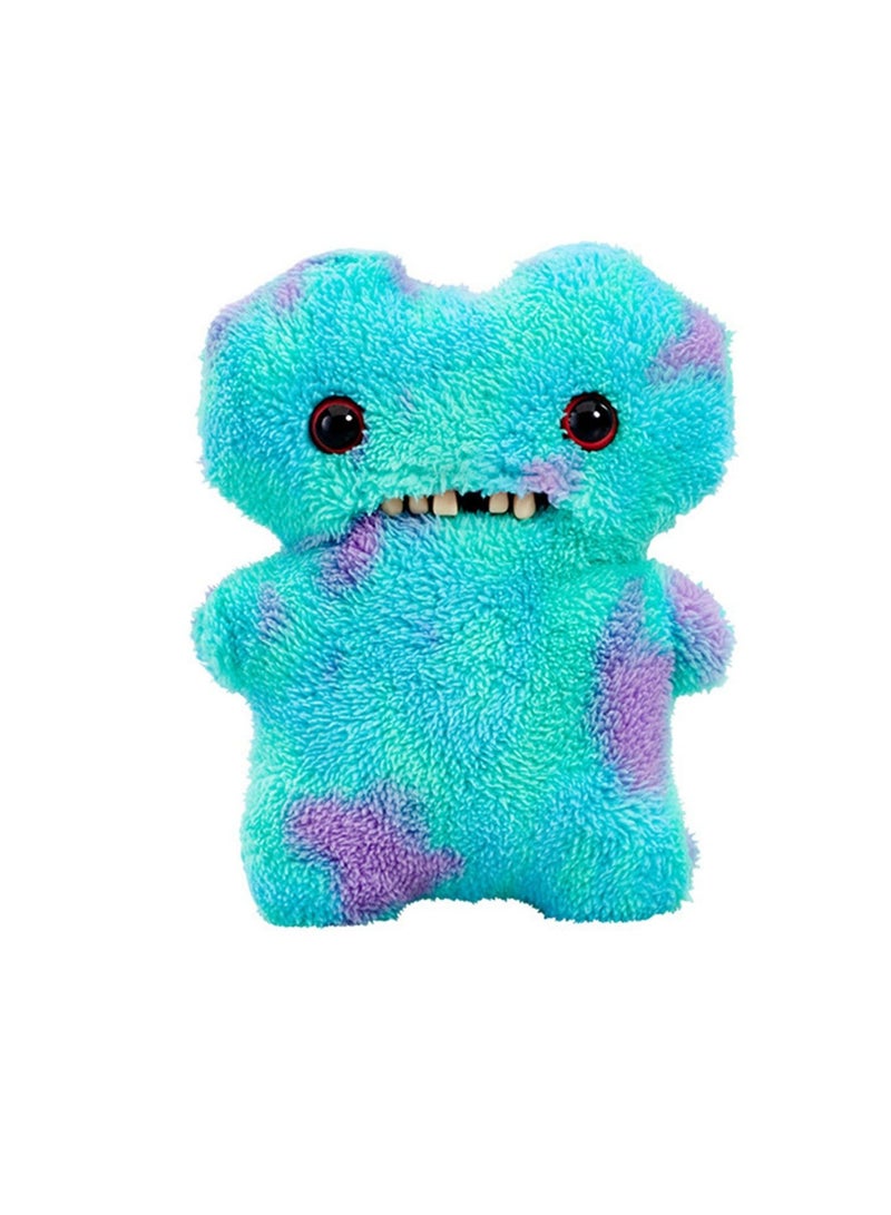 عام دمية وحش الأسنان الكبيرة من فوقل، يا باو الوحش المضحك المزدهر، دمية أليفة من الفتيل بحجم 22 سم