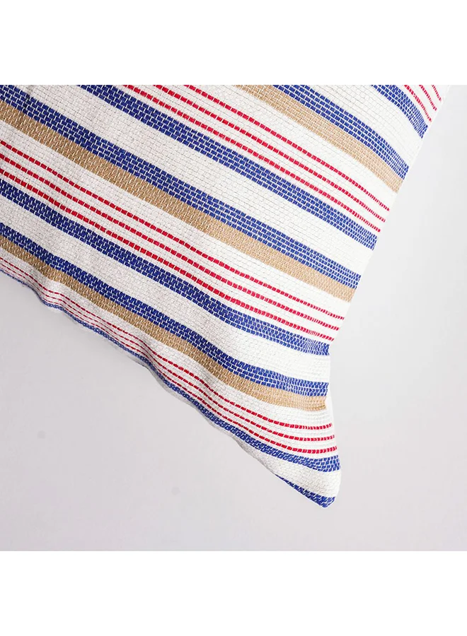 DANUBE HOME Danube Home Gleam Yarn Dyed Cushion Cover - Multi-Color - 45x45 cm | Cotton Couch Pillow Cover For Living Room, Bed Room 811500137767