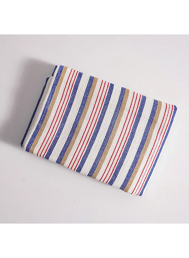 DANUBE HOME Danube Home Gleam Yarn Dyed Cushion Cover - Multi-Color - 45x45 cm | Cotton Couch Pillow Cover For Living Room, Bed Room 811500137767