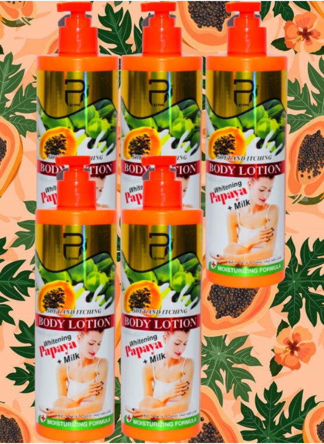 5 Pieces Papaya Body Lotion Soft And Itching 500g - pzsku/Z689CFC42375A69EA6561Z/45/_/1696790479/4e6e69a0-1dda-481c-9ac0-7e08bdd25456