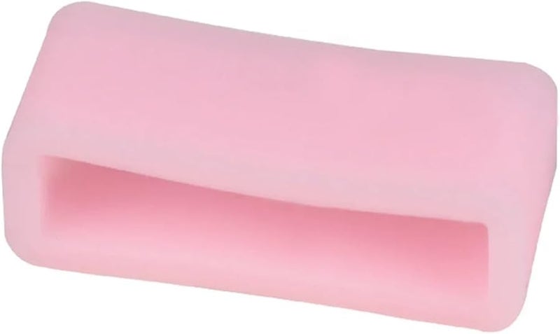 Pink 20mm Silicone Watch Band Holder Loop Ring 20PCS Buckle Lock Clasp - Image 2