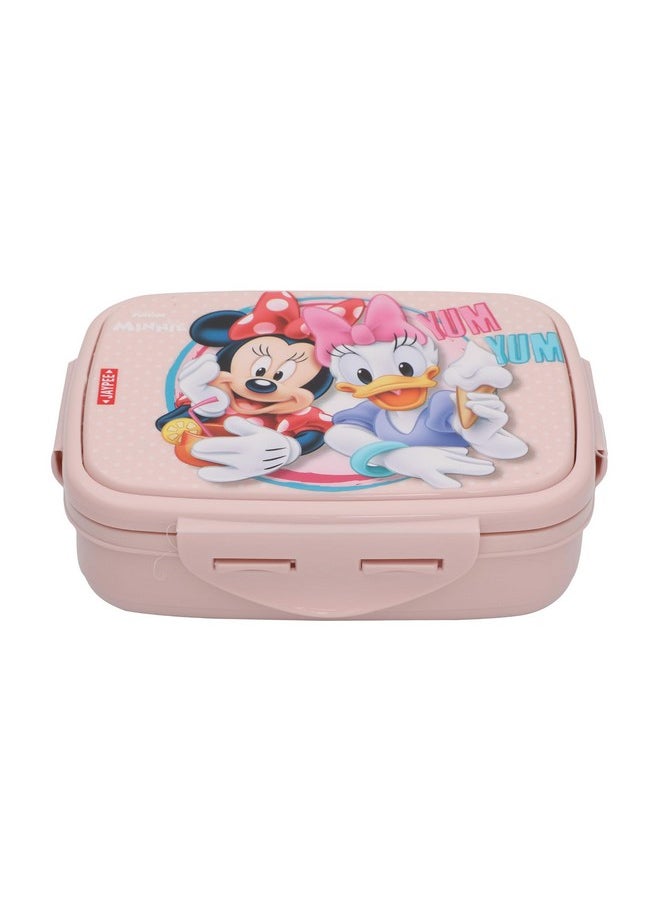 JAYPEE JAYPEE Steel Tek Jr. Insulated Lunch Box Mickey Mouse & Donald Duck, Pink, 400 ml | Airtight Tiffin Box for School Kids Inner Stainless Steel Mini Box | Bpa Free  - Image 1