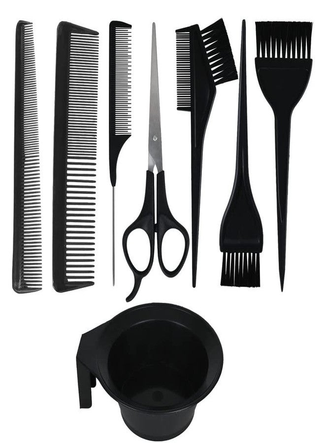 VEDETIC® Professional Use Hair Coloring Dyeing Kit 1 Scissor,1 Bowl, with 3 Hair Dye Brush and 3 Comb Set for Salon and Home Use, Men and Women - Image 1